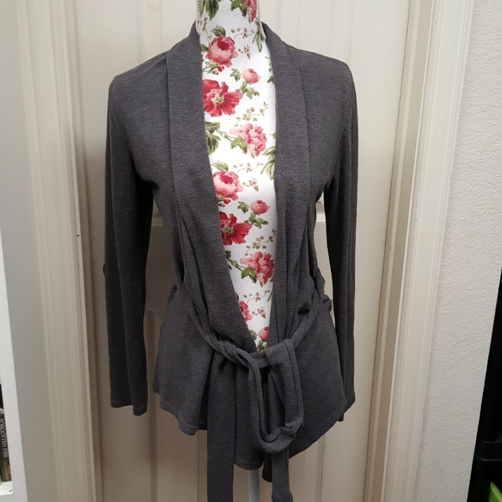 Grey Cardigan sz Large